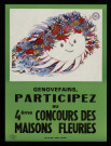 SAINTE-GENEVIEVE-DES-BOIS.- Génovéfains, participez au 4ème concours des Maisons fleuries, [1972]. 