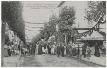 CORBEIL-ESSONNES. - Concours de manoeuvres de pompes (1906). Décoration de la rue Féray, Mardelet. 
