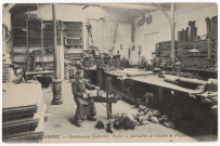 CORBEIL-ESSONNES. - Corbeil - Etablissements Decauville, atelier de fabrication de coussins de wagons. Editeur ND. 
