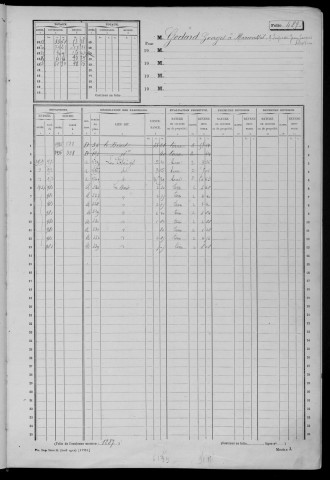 LINAS. - Matrice des propriétés non bâties : folios 489 à 1092 [cadastre rénové en 1947]. 