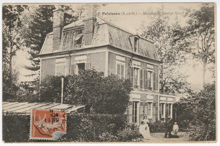 PALAISEAU. - Maison de Georges Sand [Editeur Pouydebat, timbre à 10 centimes]. 