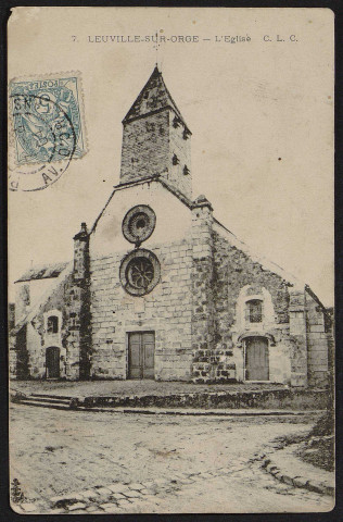 LEUVILLE-SUR-ORGE.- L'église (1904).