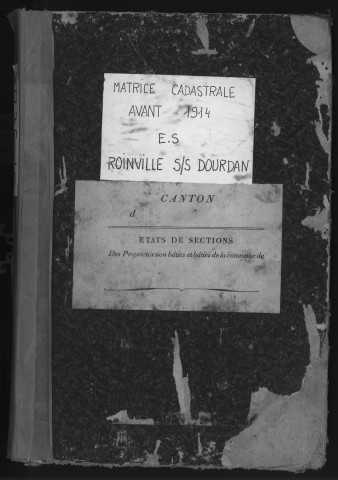 ROINVILLE-SOUS-DOURDAN. - Etat de sections [cadastre rénové en 1943]. 