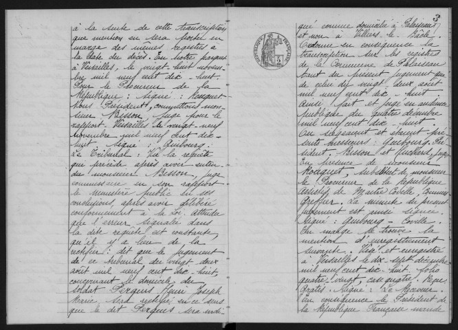 PALAISEAU. - Décès : registre d'état civil.