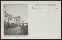 Dourdan .- Rue de Chartres et hôtel du croissant [1903]. 