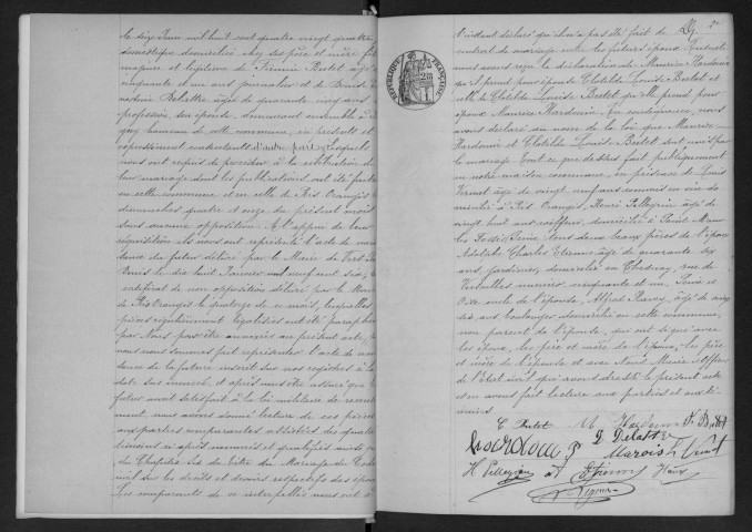 BAULNE.- Naissances, mariages, décès : registre d'état civil (1906-1919). 