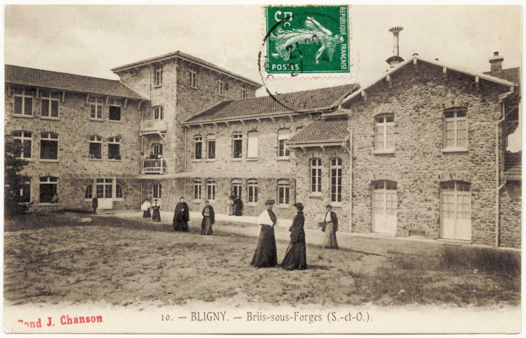 BRIIS-SOUS-FORGES. - Sanatorium de Bligny. Bâtiments, Jean Chanson, 1910, 3 mots, 5 c, ad. 