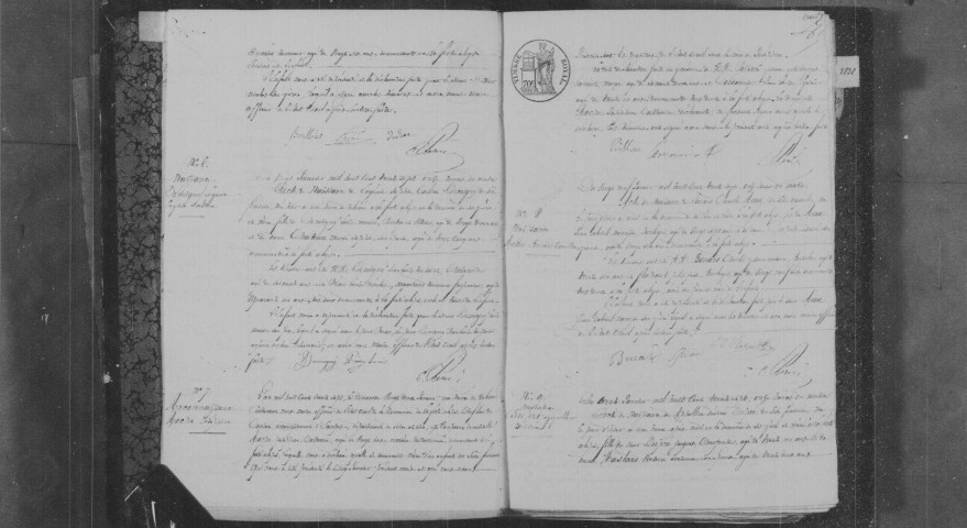 FERTE-ALAIS (LA). Naissances, mariages, décès : registre d'état civil (1837-1850). 