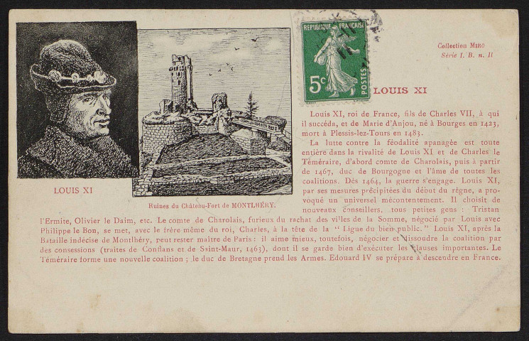 Montlhéry.- Louis XI (11 novembre 1911). 