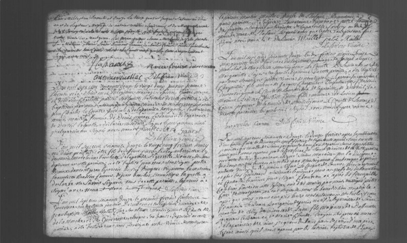 MONTGERON. Paroisse Saint-Jacques et Saint-Christophe : Baptêmes, mariages, sépultures : registre paroissial (1761-1772). 