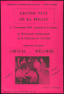 EVRY. - Grande nuit de la police, par l'amicale des fonctionnaires de police d'Evry-Corbeil, Restaurant administratif de la Préfecture de l'Essonne, 7 décembre 1985. 
