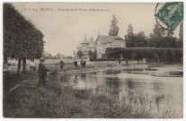 VIGNEUX-SUR-SEINE. - Propriété de M. Porchy et bords du lac [Editeur EV, 1900, timbre à 5 centimes]. 