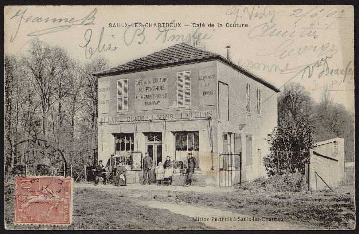 SAULX-LES-CHARTREUX .- Café de la Couture (2 juin 1907). 