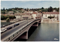 CORBEIL-ESSONNES. - Le pont sur la Seine, Combier, 20 lignes, coloriée. 