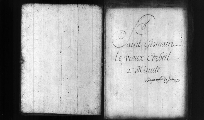 SAINT-GERMAIN-LES-CORBEIL. Paroisse Saint-Germain : Baptêmes, mariages, sépultures : registre paroissial (1766-1778). 