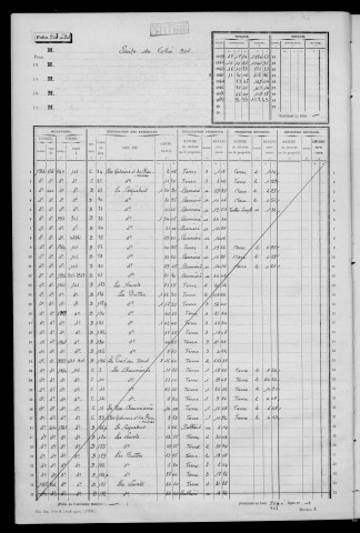 VIRY-CHATILLON. - Matrice des propriétés non bâties : folios 901 à 1900 [cadastre rénové en 1975]. 
