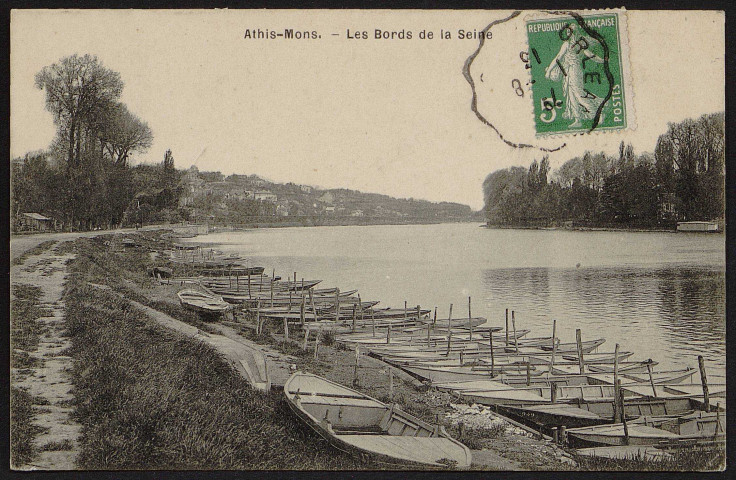 Athis-Mons.- Les bords de Seine (août 1913). 