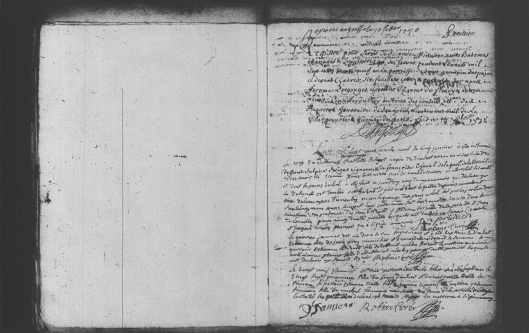 SAINT-GERMAIN-LES-ARPAJON. Paroisse Saint-Germain : Baptêmes, mariages, sépultures : registre paroissial (1739-1752). 