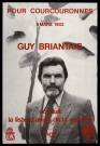 COURCOURONNES. - Affiche électorale. Pour Courcouronnes, Guy BRIANTAIS conduit la liste d'Union de la gauche, 6 mars 1983. 
