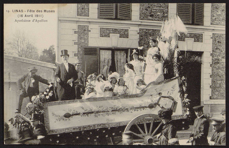 Linas.- Fête des muses (16 avril 1911) : Apothéose d'Apollon (1911). 