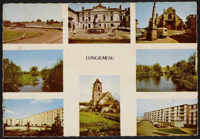 LONGJUMEAU.- Divers aspects de la ville (31 août 1972).