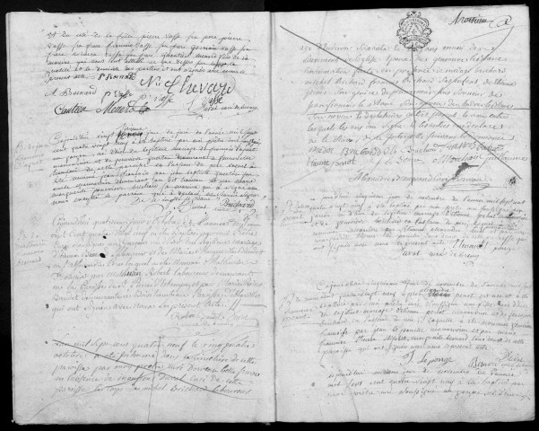 BROUY. - Registre des baptêmes, mariages et sépultures (1789-1791). 
