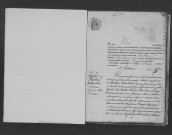 AUTHON-LA-PLAINE. Naissances, mariages, décès : registre d'état civil (1861-1867). 