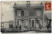 BOIS-HERPIN. - La mairie et l'école, 1910, 10 lignes, 10 c, ad. 