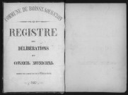 BOISSY-SOUS-SAINT-YON. - Administration de la commune. - Registre des délibérations du conseil municipal (19/11/1871 - 23/10/1887). 