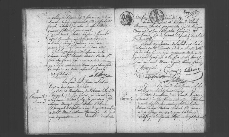 ETAMPES. Naissances : registre d'état civil (1821). 