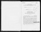 Conservation des hypothèques de CORBEIL. - Répertoire des formalités hypothécaires, volume n° 609 : A-Z (registre ouvert vers 1940). 