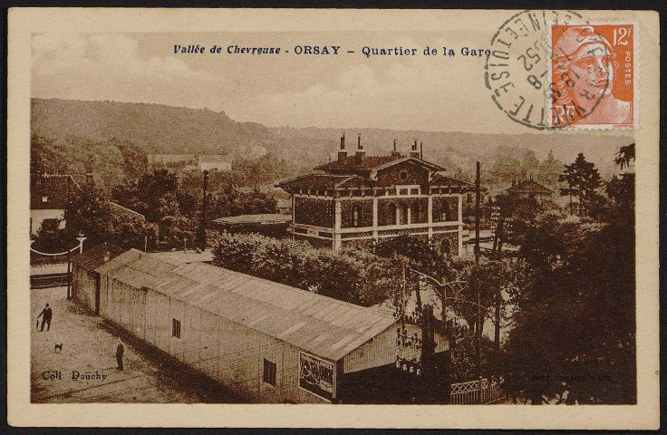 ORSAY.- Quartier de la gare (18 août 1952).