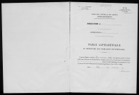 Conservation des hypothèques de CORBEIL. - Table alphabétique du répertoire des formalités hypothécaires, volume n° 131 : A-Z (registre ouvert en 1952). 
