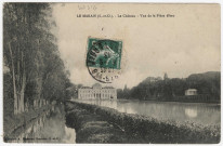 LE VAL-SAINT-GERMAIN. - Le château, vue de la pièce d'eau [1913, timbre à 5 centimes]. 