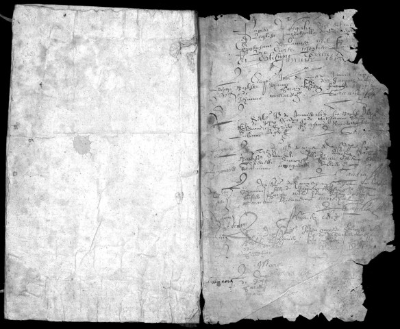 BRUYERES-LE-CHATEL. - Registre parossial : registre des baptêmes, mariages et sépultures (1618-1639). 