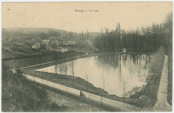 ORSAY. - Le lac. Edition Lefèvre, 1910, 1 timbre à 5 centimes.. 