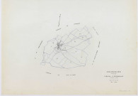 COURANCES, plans minutes de conservation : tableau d'assemblage, 1934, Ech. 1/10000 ; plans des sections B, F, 1934, Ech. 1/2500, sections A2, E2, G, H2, I1, 1934, Ech. 1/1250, sections ZA, ZB, ZC, ZD, 1999, Ech. 1/2000. Polyester. N et B. Dim. 105 x 80 cm [12 plans]. 