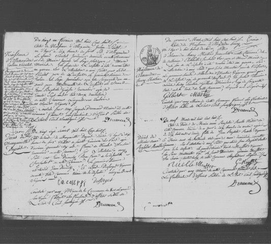 VERT-LE-GRAND. Naissances, mariages, décès : registre d'état civil (1808-1821). [Supplément 1807 après 1808 et table]. 