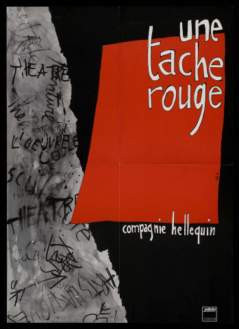 PALAISEAU. - Spectacle : une tâche rouge, par la Compagnie Hellequin (1992). 