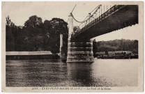 EVRY. - Evry-Petit-Bourg. Le pont et la Seine [Editeur Photo-édition, sépia]. 