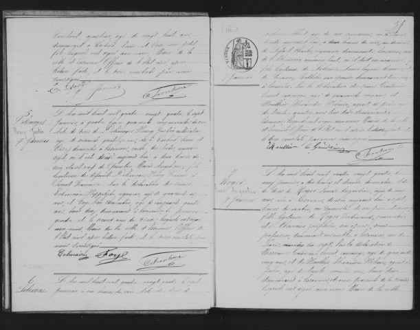 ESSONNES. Décès : registre d'état civil (1884). 