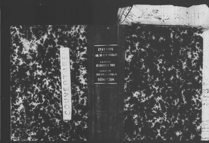 SAINT-CHERON. Paroisse Saint-Chéron : Baptêmes, mariages, sépultures : registre paroissial (1696-1708). 