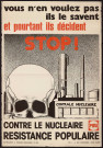 Essonne [Département]. - PARTI SOCIALISTE UNIFIE. Vous n'en voulez pas, ils le savent et pourtant ils décident... stop ! contre le nucléaire, résistance populaire (1980). 