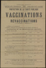 Seine-et-Oise [Département]. - Protection de la santé publique. Vaccinations et revaccinations (1902). 