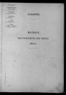 CHALOU-MOULINEUX. - Matrice des propriétés non bâties : folios 1 à 492 [cadastre rénové en 1954]. 