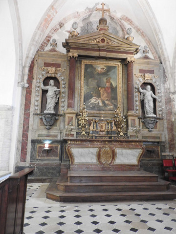 tableau du retable du maître-autel : la décollation de saint Denis