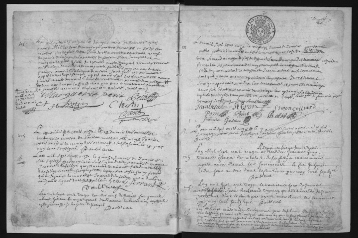 FERTE-ALAIS (LA). - Registres paroissiaux. - Registre des baptêmes, mariages et sépultures (1711 - 1720). 
