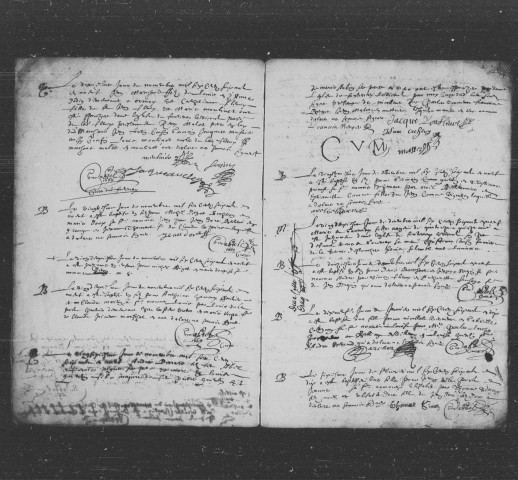 FONTENAY-LE-VICOMTE, paroisse Saint-Rémy. - Registres paroissiaux : baptêmes, mariages, sépultures [1669-1686, 1686-1702, 1703-1712, 1713-1722, 1723-1733, 1734-1742, 1743-1752, 1753-1762] [documents originaux conservés aux Archives municipales de Fontenay-le-Vicomte]. 