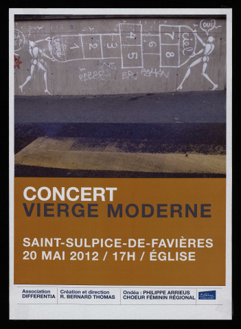SAINT-SULPICE-DE-FAVIERES.- Concert vierge moderne, Eglise, 20 mai 2012. 