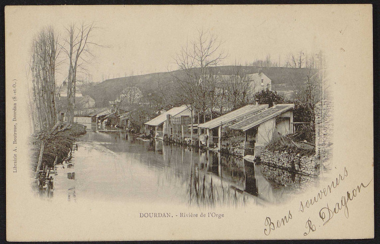 Dourdan .- Rivière de l'Orge (1902). 